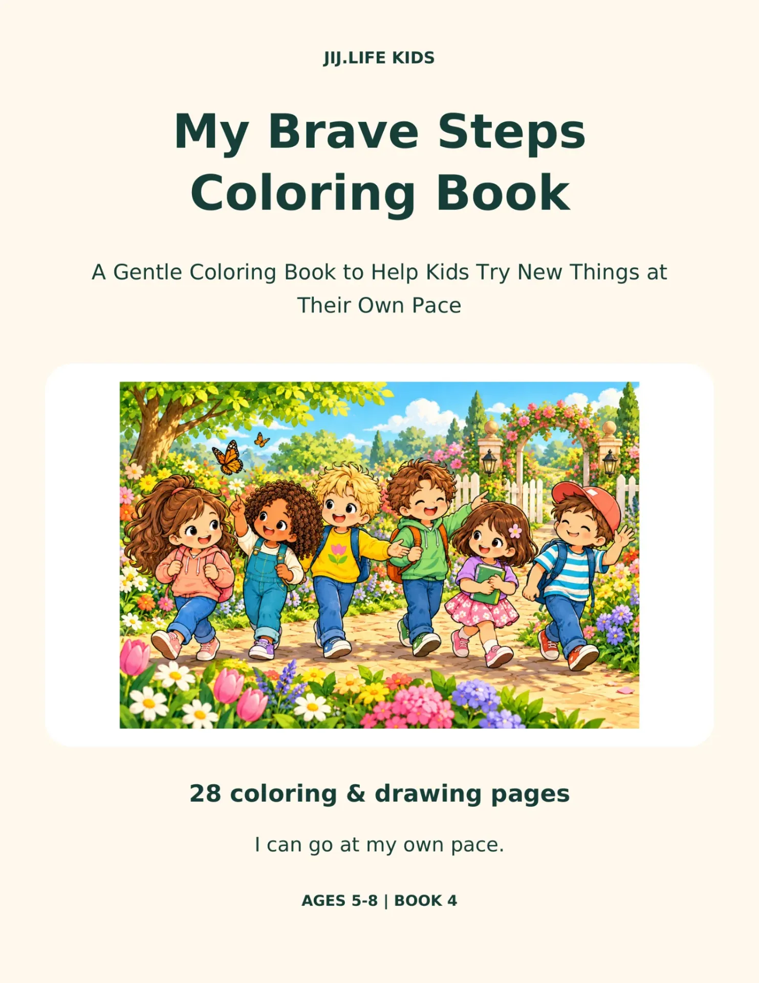 My Brave Steps Coloring Book – Digitale PDF (Engels, A4)