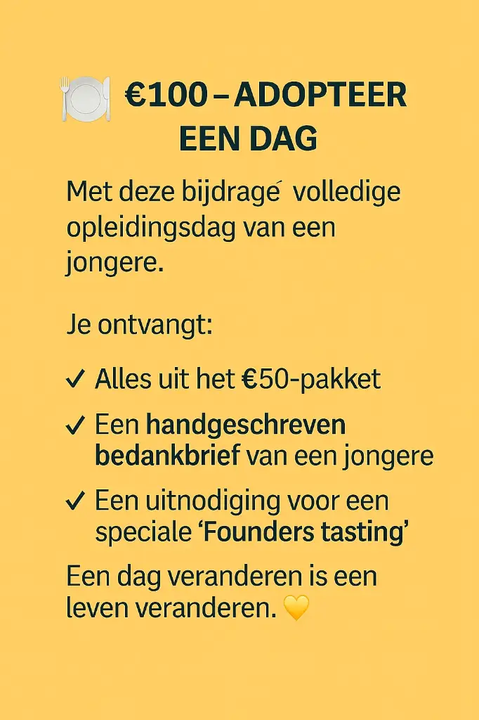 🍽️€100 – Adopt a Day
